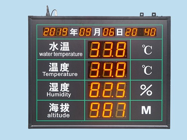 水溫海拔檢測板